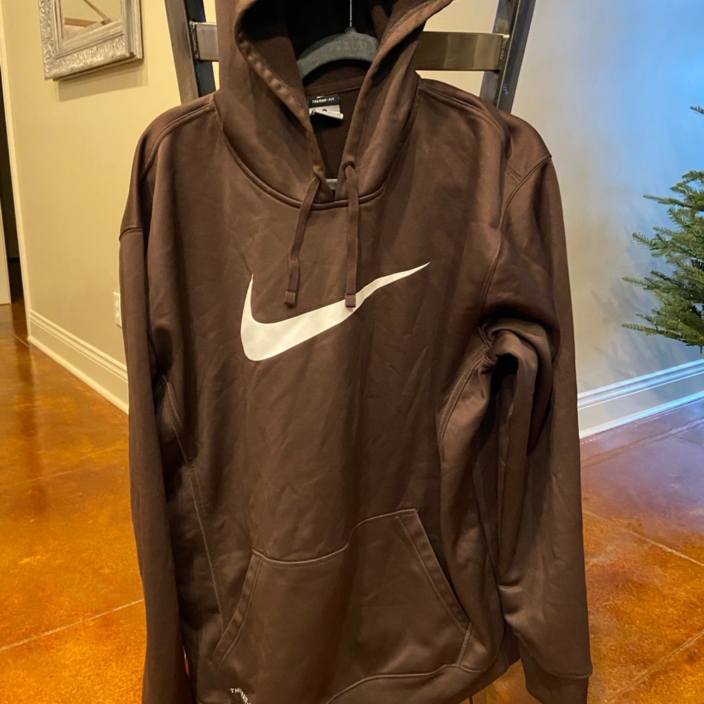 Nike Therma-Fit Dark Brown Hoodie